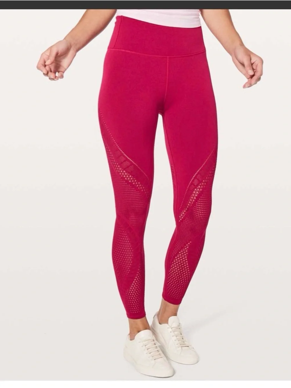 Lululemon Ebb To Street Pants Active Leggings in Fuchsia